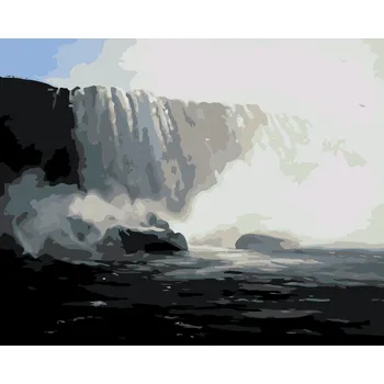 ZUTY Malování podle čísel - NIAGÁRSKÉ VODOPÁDY (D. RUSTY RUST) Rozměr: 40x50 cm, Rámování: bez rámu a bez vypnutí plátna