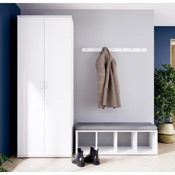 Komoda Skříň s policemi na obuv NAVIA bílá