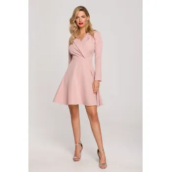 Dámské šaty Dámské šaty Makover Makover_Dress_K138_Crepe_Pink Makover růžová 2001993