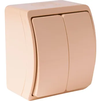 vypínač K5 béžová - Přepínač sériový, řazení 5