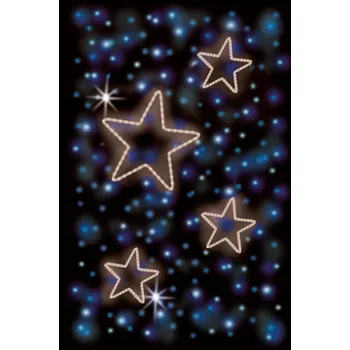 Vánoční světelný řetěz Polamp POL-0251 - 2D dekorace - Převisy - 155 x 85 cm