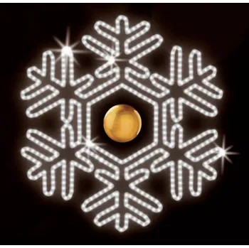 Vánoční světelný řetěz Polamp POL-0099B - 2D dekorace - Vločka - Ø150cm