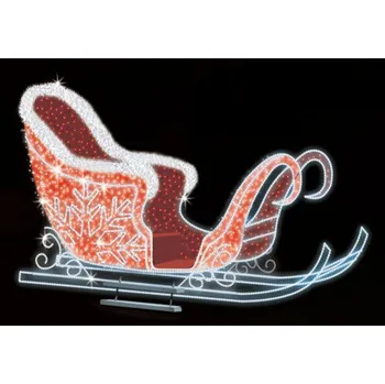 Vánoční osvětlení Polamp POL-1958S - 3D dekorace - Sáně - 170 X 200 cm