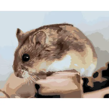 ZUTY Malování podle čísel - KŘEČEK NA DŘEVĚ Rozměr: 40x50 cm, Rámování: bez rámu a bez vypnutí plátna