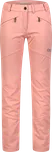 Růžové dámské zateplené softshellové kalhoty CREDIT