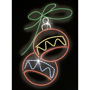 Vánoční světelný řetěz Polamp POL-0170 - 2D dekorace - Baňka - 150 x 110 cm