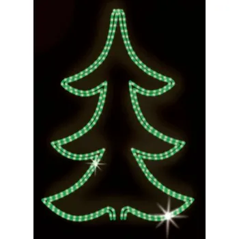 Vánoční světelný řetěz Polamp POL-0183 - 2D dekorace - Stromeček - 140 x 100 cm