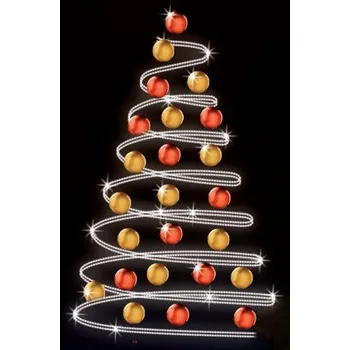 Vánoční světelný řetěz Polamp POL-1756 - 3D dekorace - Stromeček - Ø200cm