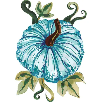 ZUTY Malování podle čísel - MODRÁ DÝNĚ (ALEXANDRIA GILBERT) Rozměr: 40x50 cm, Rámování: bez rámu a bez vypnutí plátna