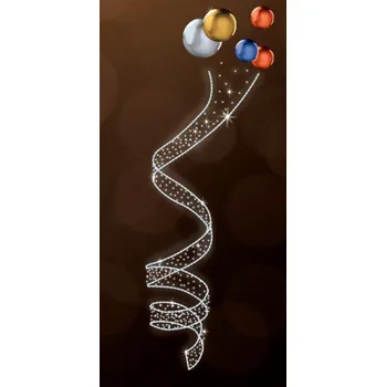 Vánoční světelný řetěz Polamp POL-1701 - 2D dekorace - Ozdoba sloupů - 300 x 100 cm