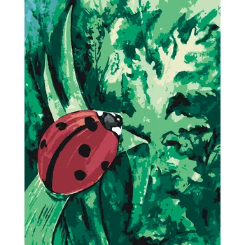 ZUTY Malování podle čísel - BERUŠKA NA TRÁVĚ Rozměr: 40x50 cm, Rámování: vypnuté plátno na rám