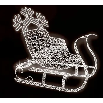 Vánoční světelný řetěz Polamp POL-1942 - 3D dekorace - Sáně - 170 x 170 x 70 cm