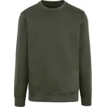 HRM Unisex mikina přes hlavu v úzkém rovném střihu Barva: zelená olivová, Velikost: S HRM902