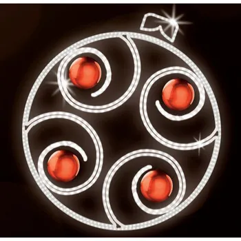 Vánoční světelný řetěz Polamp POL-0051B - 2D dekorace - Baňka - Ø 120 cm