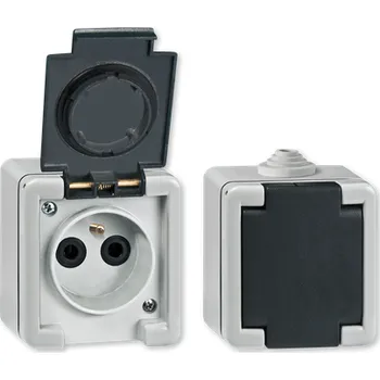 vypínač Aling-Conel Zásuvka jednonásobná, polykarbonátové jádro - 16A