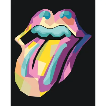 ZUTY Malování podle čísel - POP-ART IKONA ROLLING STONES Rozměr: 40x50 cm, Rámování: vypnuté plátno na rám