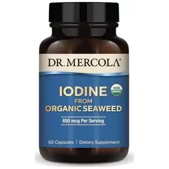 Jód z mořské řasy 325 mcg, 60 kapslí Dr. Mercola