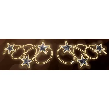 Vánoční osvětlení Polamp POL-0350 - 2D dekorace - Převisy - 130 x 500 cm