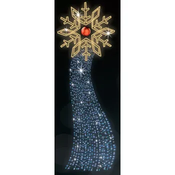 Vánoční osvětlení Polamp POL-1238 - 2D dekorace - Ozdoba sloupů - 320 x 120 cm