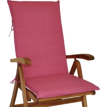 Podsedák Nábytek PEGAS Polstr na teakové zahradní křeslo UNI vysoké - látka malinový melír