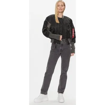 Pánský bomber Alpha Industries Bunda bomber MA-1 Cyber 108008 Černá Regular Fit L