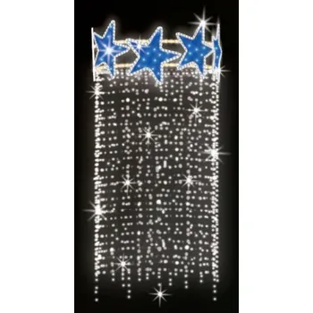 Vánoční světelný řetěz Polamp POL-1726 - 3D dekorace - Ozdoba sloupů - 180 x 80 cm