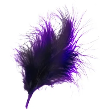 Peří vínové 10ks