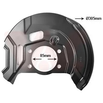 Auto-moto Ochranný plech proti rozstřikování, brzdový kotouč VAN WEZEL 3391372