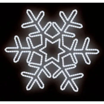 Vánoční světelný řetěz Polamp POL-0015 - 2D dekorace - Vločka - Ø 65 cm