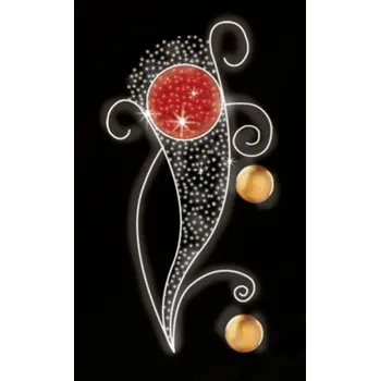 Vánoční světelný řetěz Polamp POL-0263M - 2D dekorace - Ozdoba sloupů - 200 x 100 cm