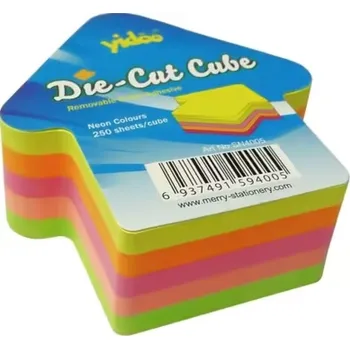 Samolepící bloček Lepicí blok ŠIPKA 250l neon mix