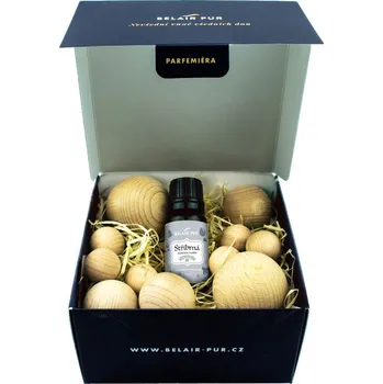 Aroma difuzér Belair Pur VŮNĚ ADVENTU S DŘEVĚNÝMI KULIČKAMI Stříbrná neděle