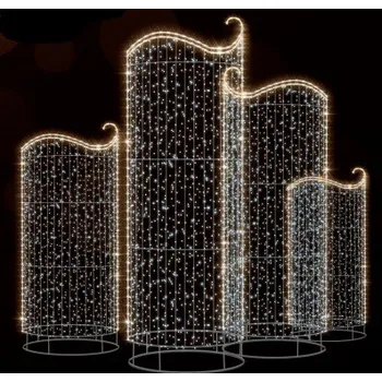 Vánoční osvětlení Polamp POL-1018 - 3D dekorace - Fontána - 365 X 65 X 130 cm