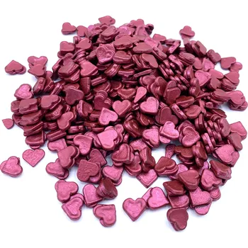 Čokoláda Čokoládová srdíčka bordó 30g