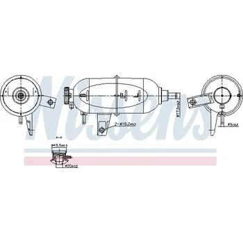 Chladič motoru Vyrovnávací nádoba, chladivo NISSENS 996331