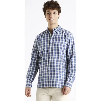 Celio Košile oxford regular Dawayne - Pánské Celio modrá | bílá | šedá 2070405