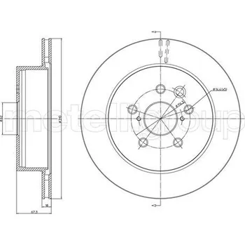 Brzdový kotouč Brzdový kotouč METELLI 23-1541C