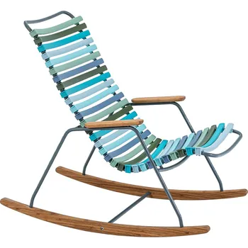 dětské křeslo Modrozelené plastové dětské houpací zahradní křeslo HOUE Click