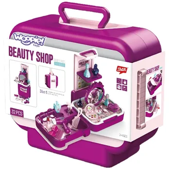 Woopie Beauty Shop fialový 32 dílků Dětská domácnost Woopie Beauty Shop fialový 32 dílků