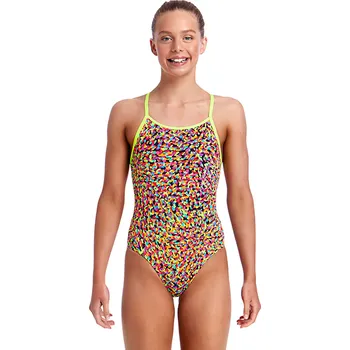 Dívčí plavky FUNKITA Fireworks Girls Diamond Back One velikost: 176