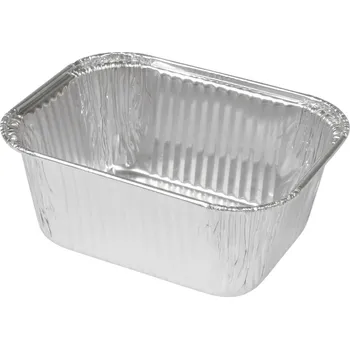 Jednorázové nádobí Hliníková miska ALU, 10,8 x 8 x 4,4 cm, 250 ml, obdélníková (110 ks)