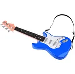 Rock elektrická kytara s popruhem modrá