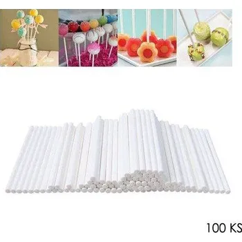 Tyčinky na lízátka | plastové tyčky - 10 cm, 100 ks