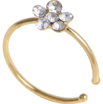 Piercing Fake piercing do nosu | falešný piercing, styl kytička -různé barvy - V2