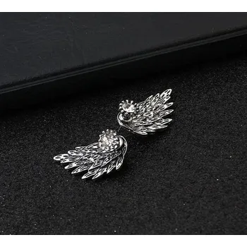 Náušnice Náušnice křídla | dámské náušnice, 1 pár - Starověké stříbro