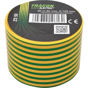 Izolační páska Tracon electric Páska izolační zeleno-žlutá 20mx50mm 20mx50mm