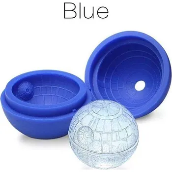 Tvořítko na led Kulatá forma na led | silikonové tvořítko na led vesmírná loď - Modrá