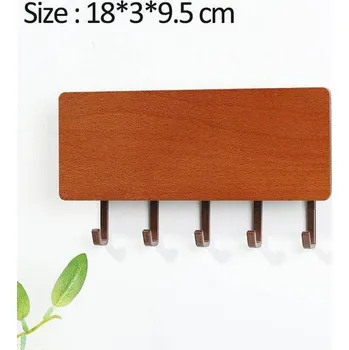 Věšák Věšák na klíče | organizér na zeď - Oranžová (červený háček)