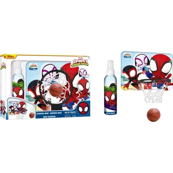 Dětský parfém Air-val Spiderman Spidey Amazing Friends EDT 150 ml + basketbalový koš s míčkem
