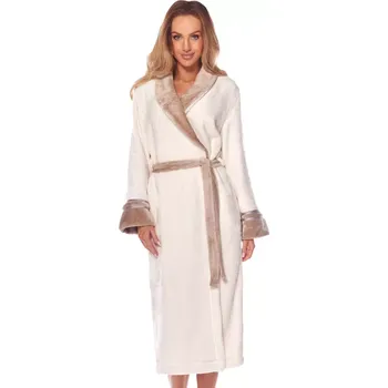 Dámské oblečení Dámský župan Claudia ecru L&L